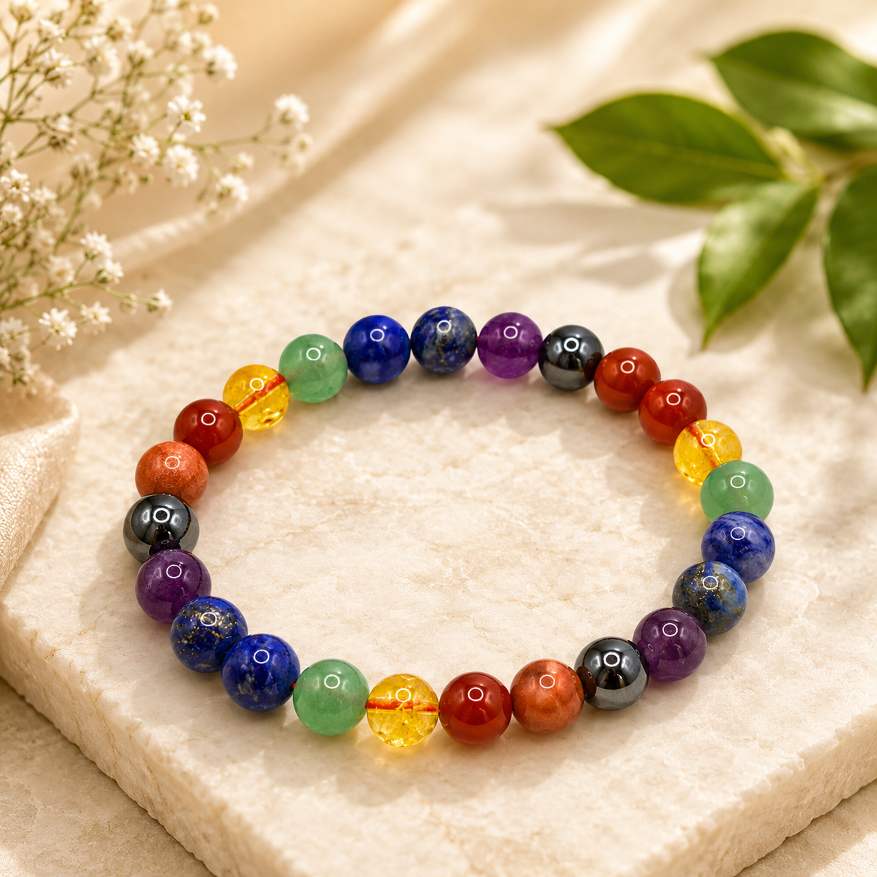 Seven chakra bracelet